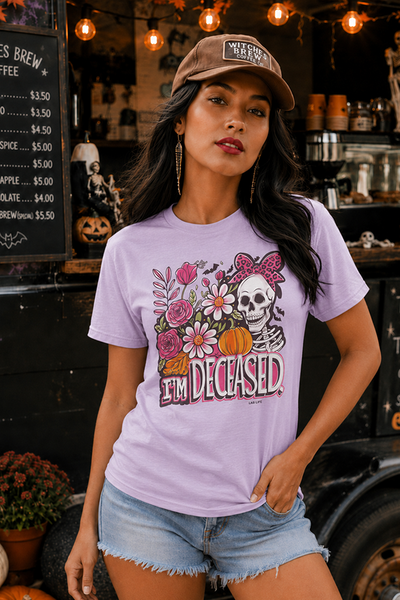 BC DTF IM DECEASED TEE - LAVENDER