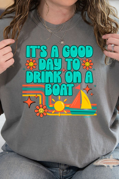 CC DTF ITS A GOOD DAY TO DRINK ON A BOAT - PEPPER