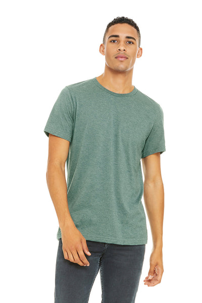 Bella Canvas 3001 CVC - Heather Dusty Blue