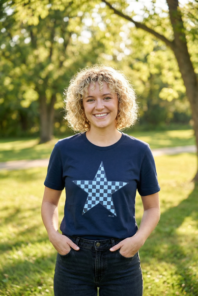 BC DTF CHECKER STAR - BLACK