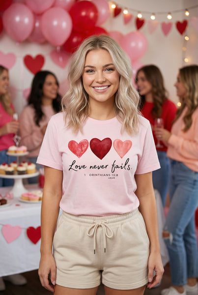 BC DTF LOVE NEVER FAILS - LIGHT PINK
