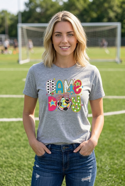 BC DTF GAME DAY TEE - LIGHT GREY
