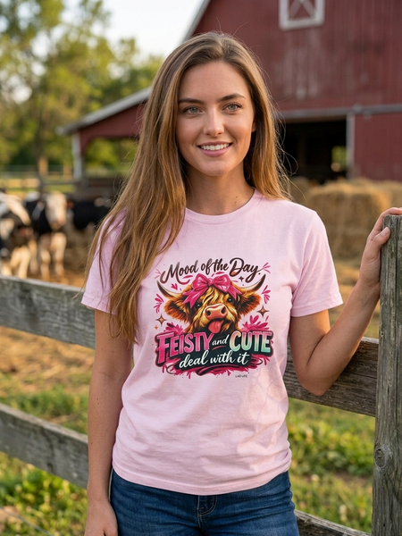 BC MOOD OF THE DAY TEE - PINK