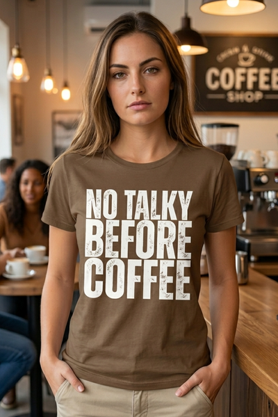 CC DTF NO TALKY TEE - ESPRESSO