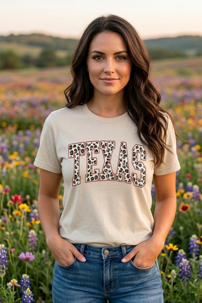 GILDIAN DTF LEO TX TEE - CREAM