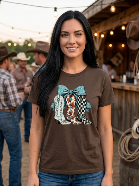CC DTF 3 BOOTS TEE - ESPRESSO