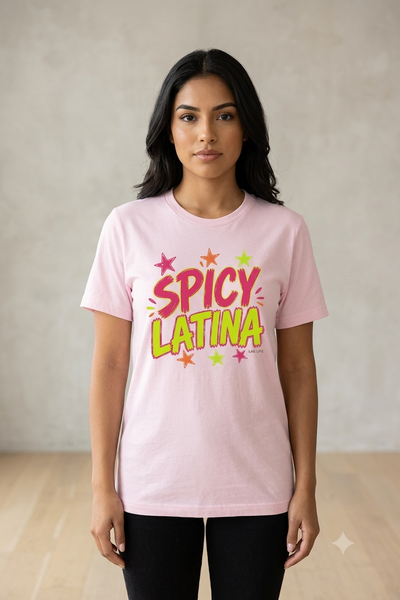 BC DTF SPICY LATINA TEE - PINK