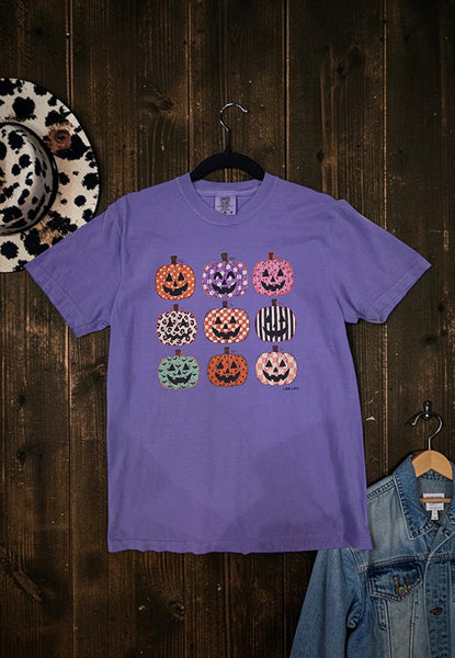 CC DTF PUMPKINS TEE - VIOLET