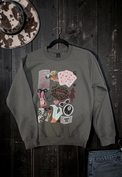GILIDAN SS DTF YOU MAKE ME TEE - CHAROCAL