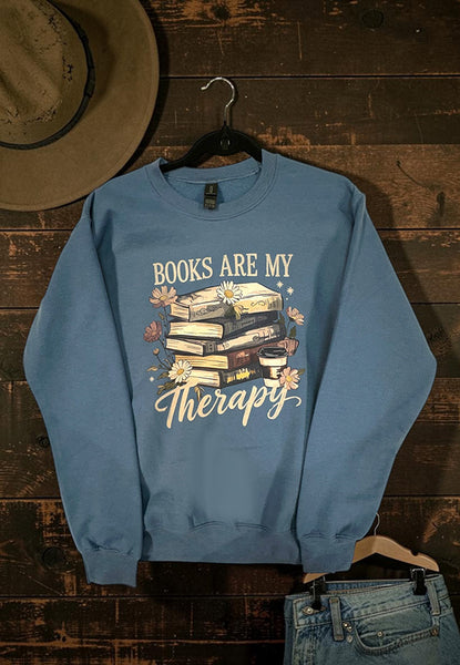 GILIDAN DTF BOOKS ARE MY TEE - INDIGO