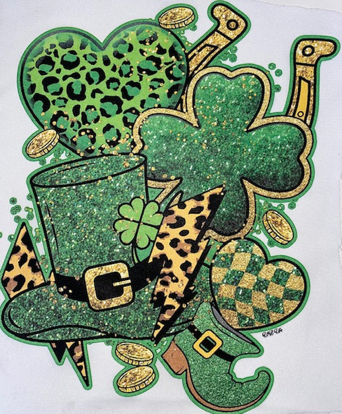 ST. PATRICKS GLITTER HAT