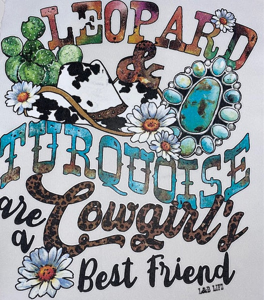 LEOPARD AND TURQUOISE