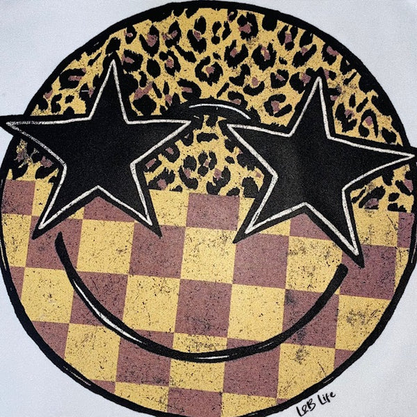 CHECKER STAR EYES FACE
