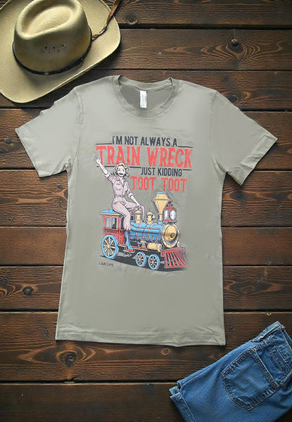 BC DTF TOOT TOOT TEE - PEBBLE