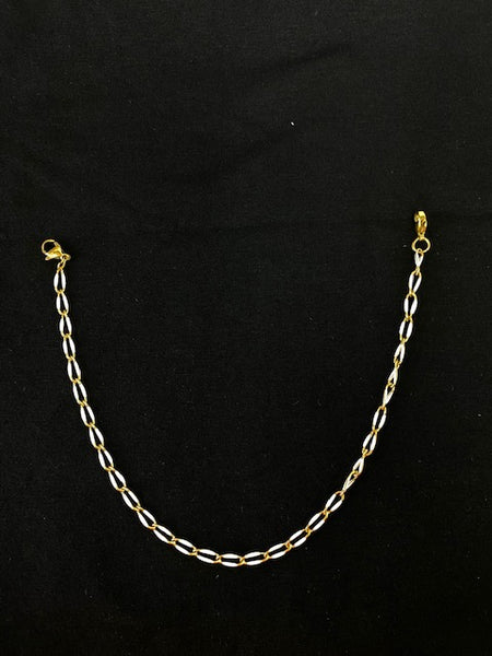 WHITE LINK HAT CHAIN