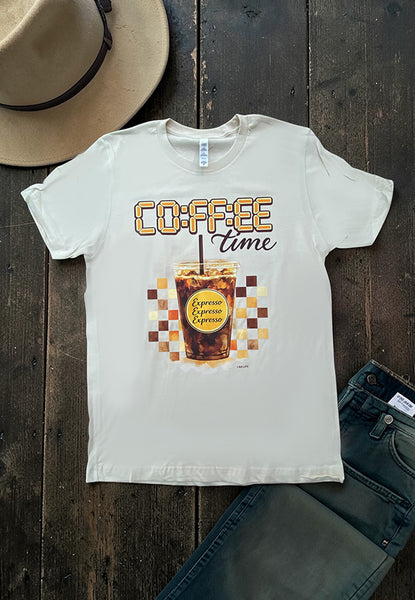 BC DTF COFFEE TIME TEE - CREAM