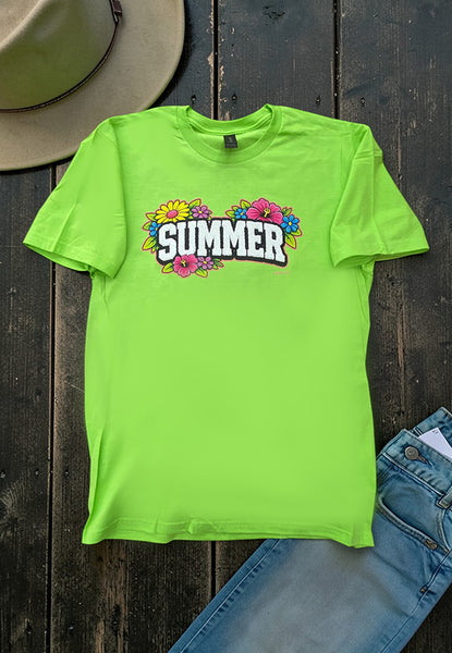 GILDIAN DTF SUMMER TEE - LIME