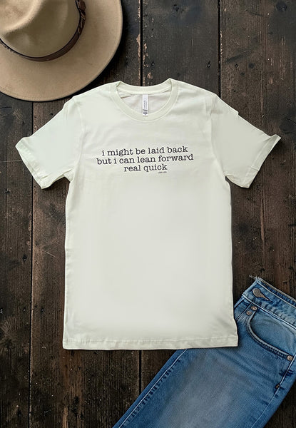 BC DTF I MIGHT BE TEE - CREAM