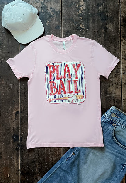 BC DTF PLAY BALL TEE - PINK