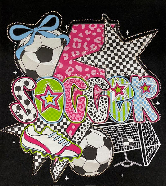 Soccer Rhinestone DTF Transfer