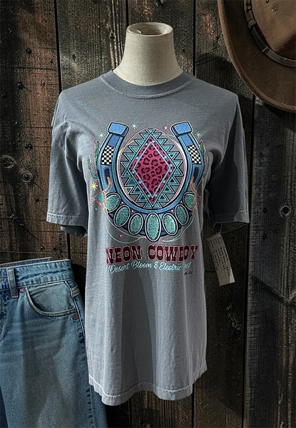 CC DTF TURQ HS TEE - GREY