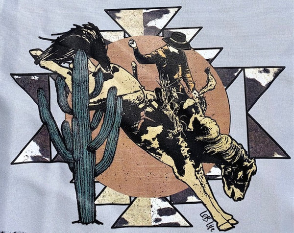 COWHIDE AZTEC COWBOY