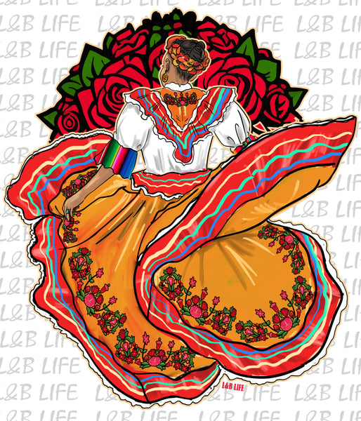 DANCING ROSE GIRL