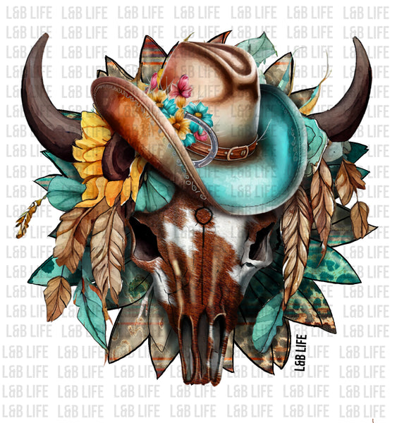 COWBOY HAT STEERHEAD