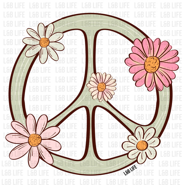 DAISY FLOWER PEACE SIGN