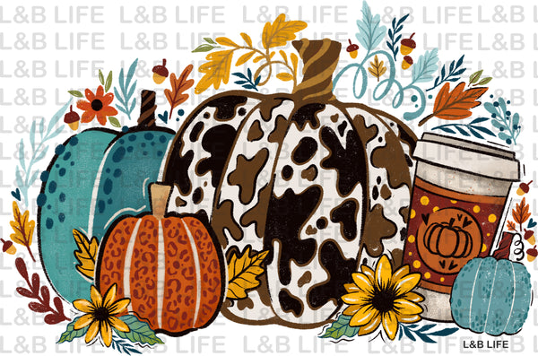 COWHIDE PUMPKIN LATTE