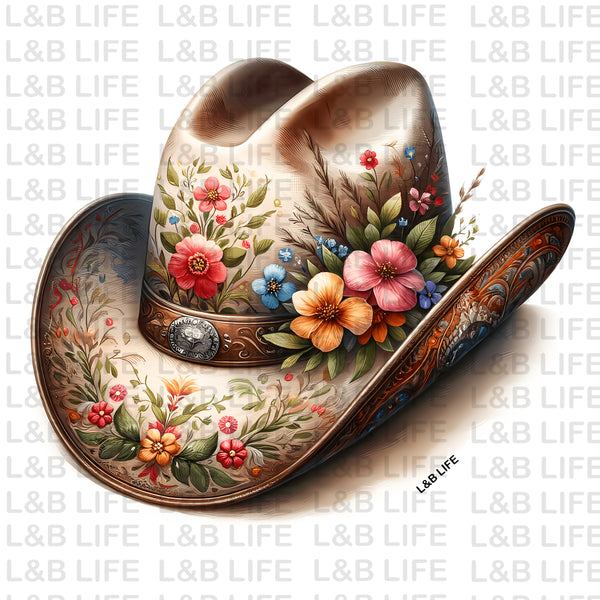 FLOWER COWBOY HAT