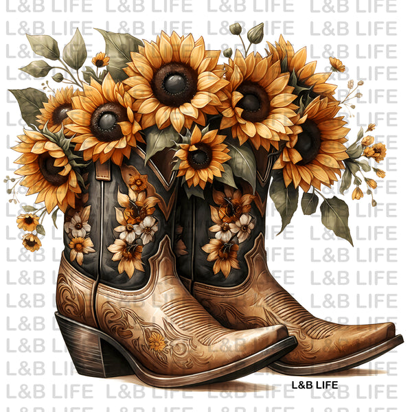 SUNFLOWERS BOOTS