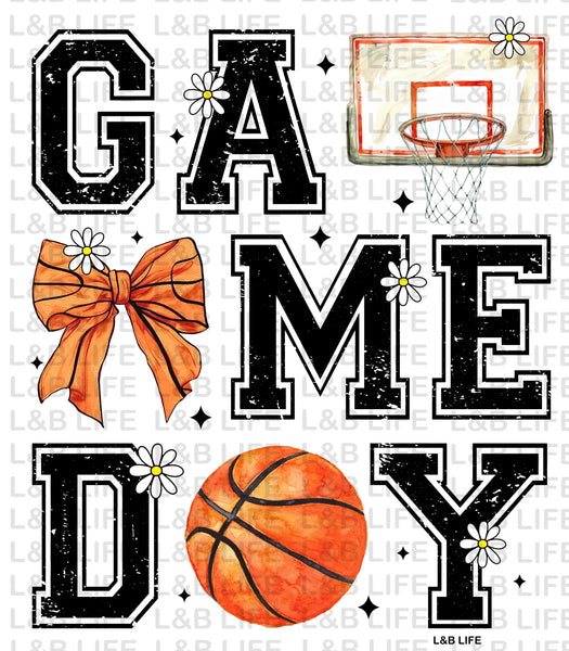 GAME DAY BASKET BALL BOW