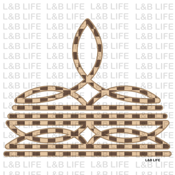 CHECKERS BOOT STITCH