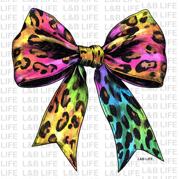 RAINBOW LEOPARD HEART