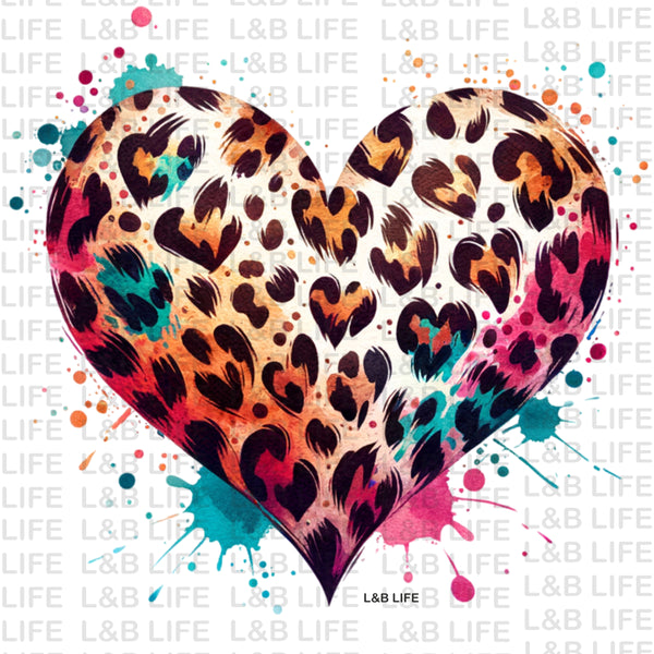 PAINT LEOPARD HEART