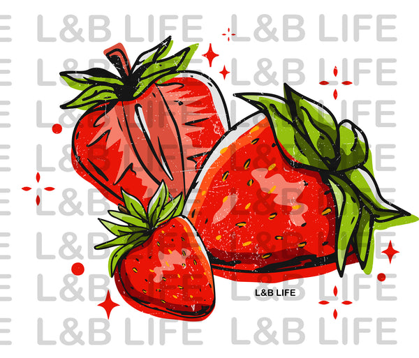 3 STRAWBERRIES ( FRONT)