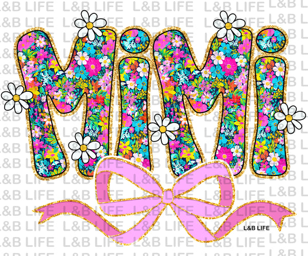 MIMI FLORAL BOW
