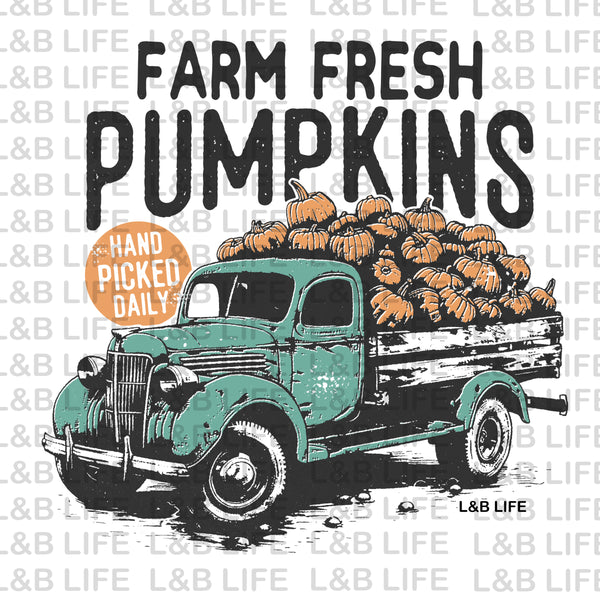 FARM FRESH PUMPKINS TRUCK