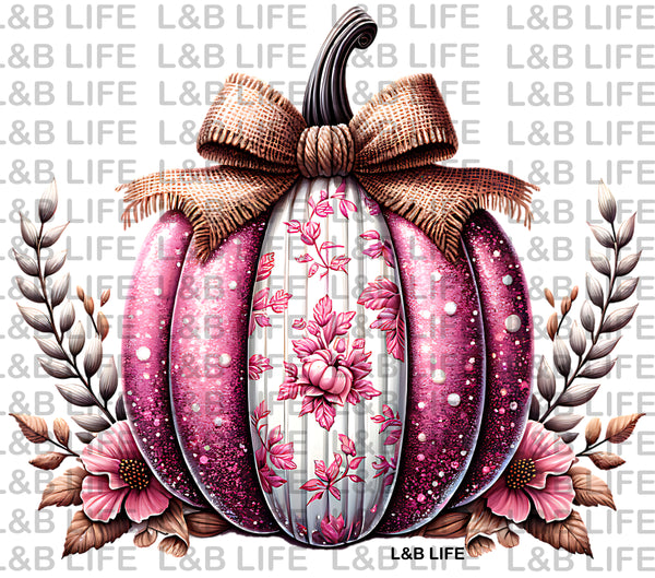 PINK GLITTER PUMPKIN