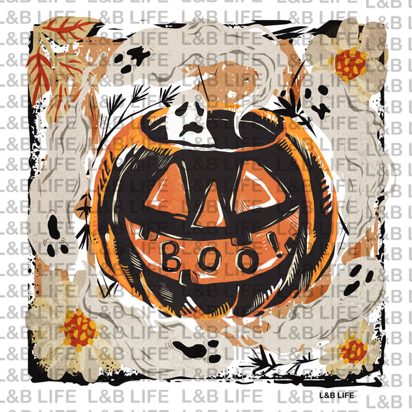 GHOST BOO PUMPKIN