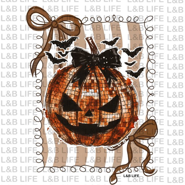 DISCO BOW PUMPKIN