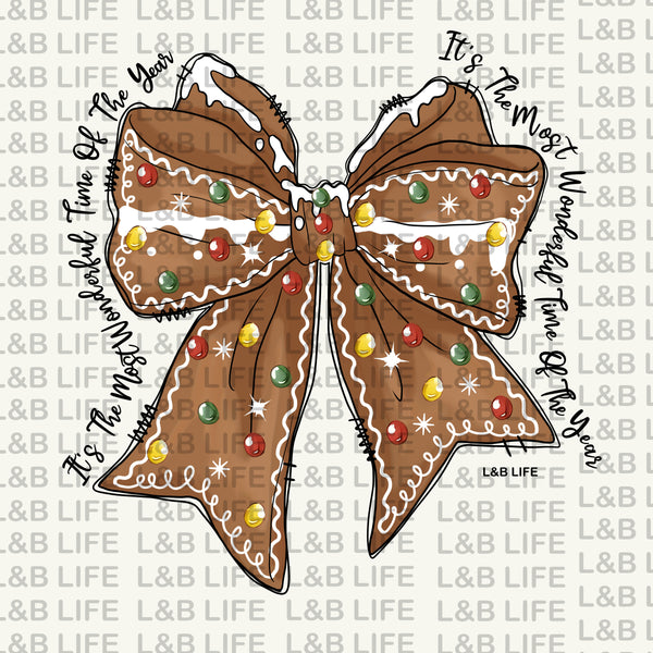 IT'S THE MOST WONDERFUL TIME OF THE YEAR CANDY BOW