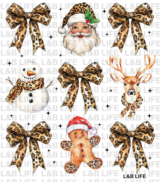 LEOPARD BOW SANTA
