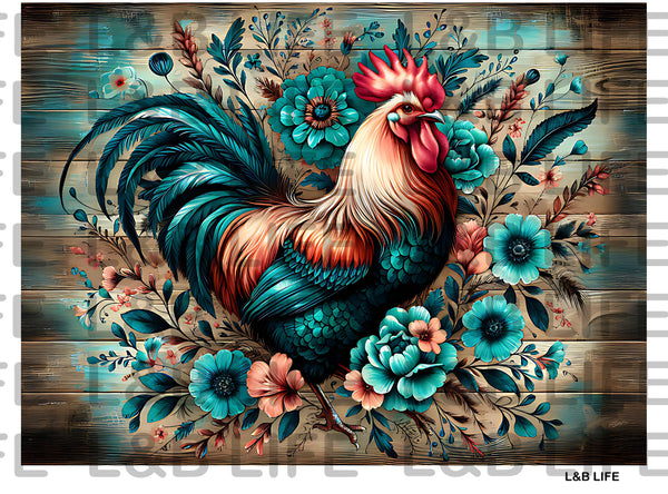 FLORAL CHICKEN