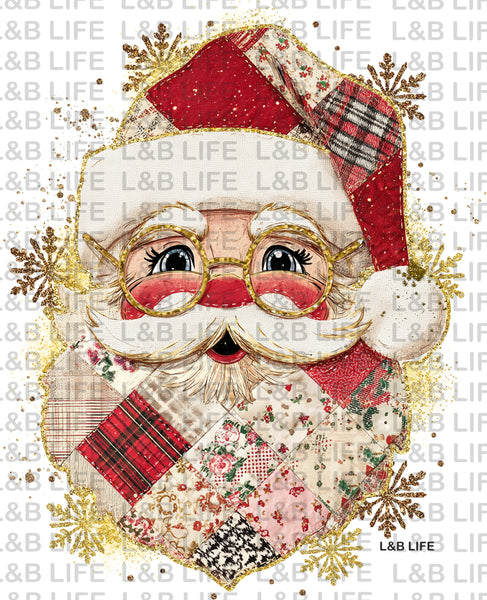 PLAID SNOWFLAKE SANTA