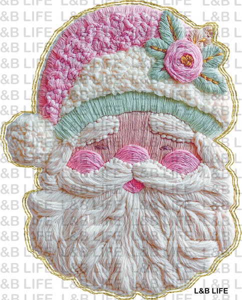 PINK FLOWER SANTA