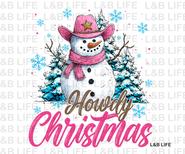 HOWDY CHRISTMAS SNOWMAN