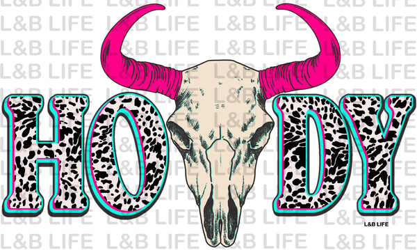 HOWDY NEON STEER