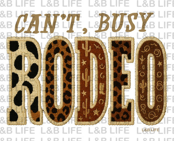 CAN'T BUSY RODEO